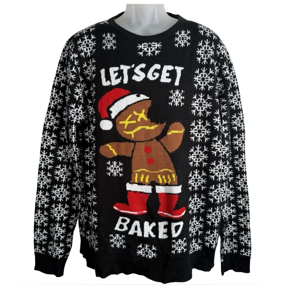 Brooklyn Express Holiday Blazed “gingerbread man graphic with 